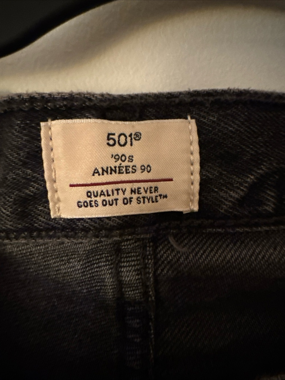 Vintage 501® '90S WOMEN'S JEANS BLACK embellished - Size 29 x 32 - Picture 4 of 11